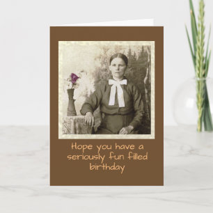 Tarjeta Foto de época de cumpleaños