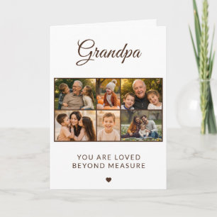 Tarjeta Foto de familia del Día del Padre para abuelo 6