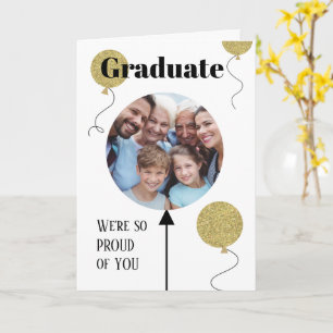 Tarjeta Foto de Felicidades de Graduado de Nuestra Parte
