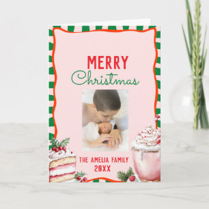 Tarjeta Foto de golosinas navideñas divertidas