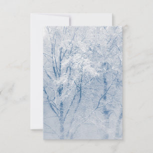 Tarjeta Foto de invierno de árboles cubiertos de nieve