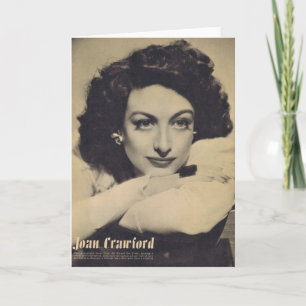 Tarjeta Foto de Joan Crawford White Sweater Rotograbation