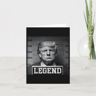 Tarjeta Foto de la ficha policial de Trump