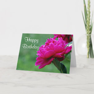 Tarjeta Foto de la flor del Peony