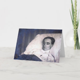 Tarjeta Foto de la muerte en la era de Victoria