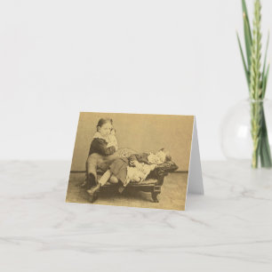 Tarjeta Foto de la muerte en la era de Victoria
