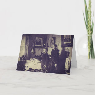 Tarjeta Foto de la muerte en la era de Victoria