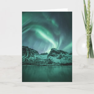 Tarjeta Foto de la naturaleza de las luces del norte