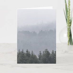 Tarjeta Foto de la naturaleza de las montañas de los bosqu