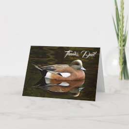 Tarjeta Foto de la naturaleza del silbón americano Día del