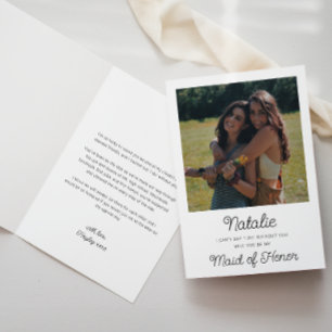 Tarjeta Foto De La Propuesta De Honor De La Mujer Con Tarj