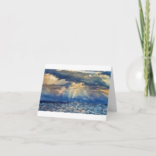 Tarjeta Foto de Marla de Rayos de Sol a Través de Nubes