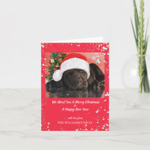 Tarjeta Foto de mascota personalizada Amante de perros Fel