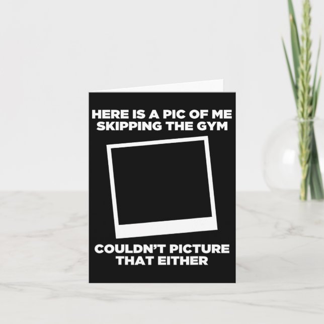 Tarjeta Foto De Mí Omitiendo El Gracioso Bodybuild Del Gym (Anverso)