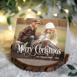 Tarjeta Foto de Modern Merry Christmas 2