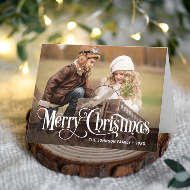 Tarjeta Foto de Modern Merry Christmas 2 (Subido por el creador)