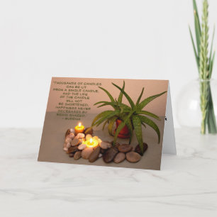 Tarjeta Foto de naturaleza muerta con cita motivacional pe