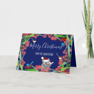 Tarjeta Foto de Navidades australianos