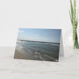 Tarjeta Foto de ola de playa
