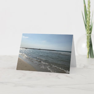Tarjeta Foto de ola de playa