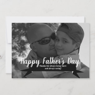 Tarjeta Foto de pancarta del Día del Padre moderna