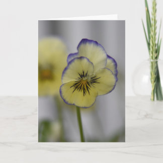Tarjeta Foto de pensamiento amarillo y violeta - Cottageco