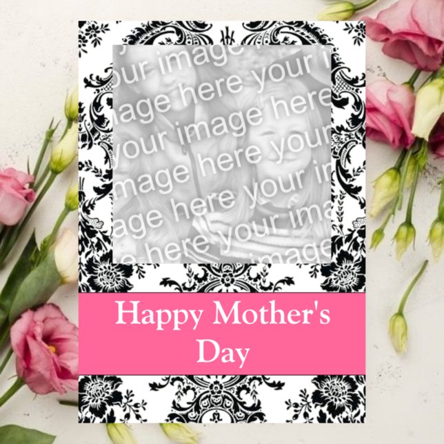 Tarjeta Foto de Personalizable blanco y negro (Subido por el creador)