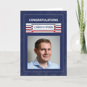 Tarjeta Foto de personalizable, graduado del luchador de i