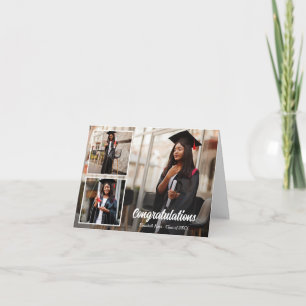 Tarjeta Foto de Personalizado de graduación