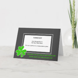 Tarjeta Foto de Proverbio Irlandés del Día de los Patrocin