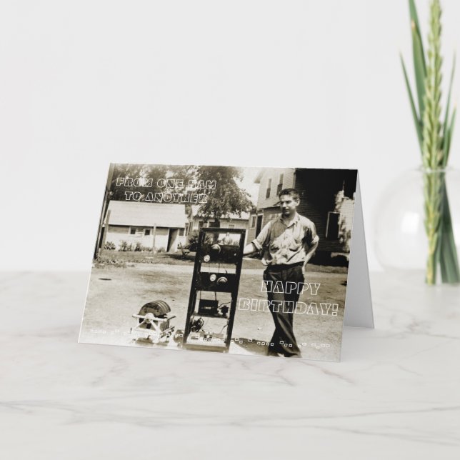 TARJETA FOTO DE RADIO AFICIONADA DEL CÓDIGO MORSE DEL (Anverso)