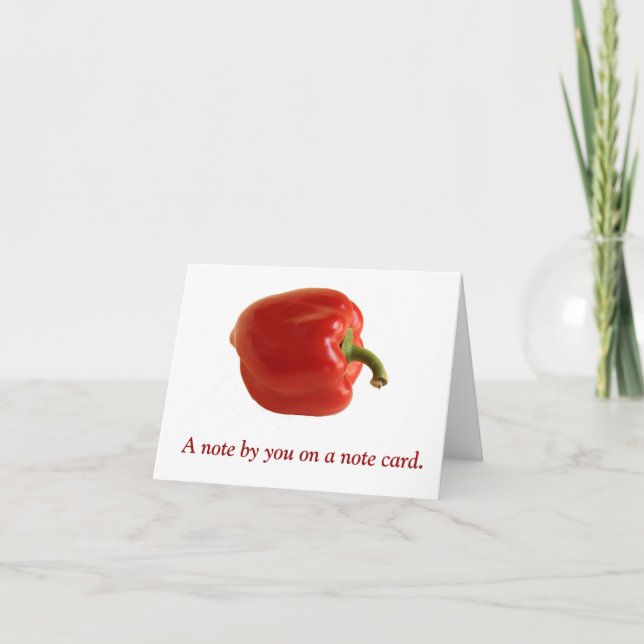 Tarjeta Foto de Red Bell Pepper Bright (Anverso)
