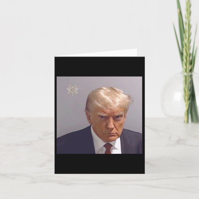 Tarjeta Foto De Reserva De Donald Trump (Anverso)