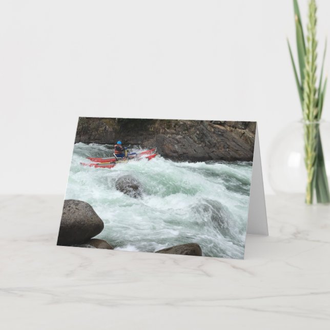 Tarjeta Foto de río horizontal en cualquier ocasión (Anverso)