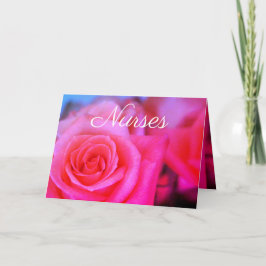 Tarjeta Foto de Rosa de jardín rosado