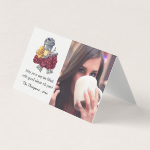 Tarjeta Foto de saludo de alegría navideña para amantes de