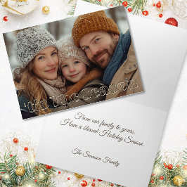 Tarjeta Foto de saludos de temporada