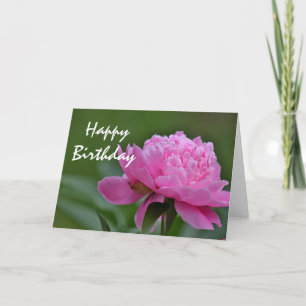 Tarjeta Foto de una flor de Peony