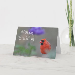 Tarjeta Foto del cardenal Feliz cumpleaños