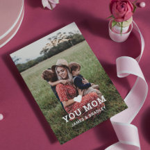 Foto del Día de la Madre con CORAZÓN CUTE TE QUIER