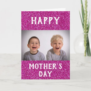 Tarjeta Foto del Día de la Madre Mejor Madre Infantil