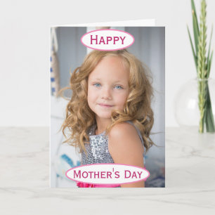 Tarjeta Foto del Día de la Madre Mejor Madre Infantil