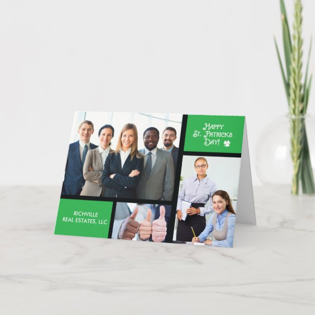 Tarjeta Foto del Día del Empresario de Patrick, nombre per (Anverso)