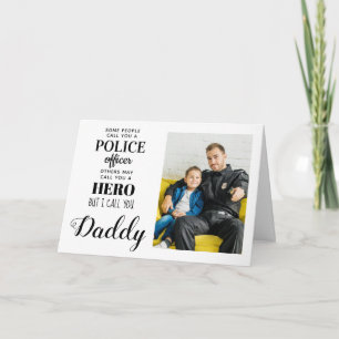 Tarjeta Foto del Día del Padre Padre Hero