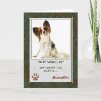 Tarjeta Foto del Mascota del Día del Padre del perro