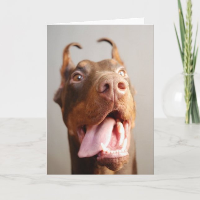 Tarjeta Foto del mascota del personalizado (perro) (Anverso)