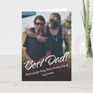 Tarjeta Foto del mejor Personalizado de tipografía de papá