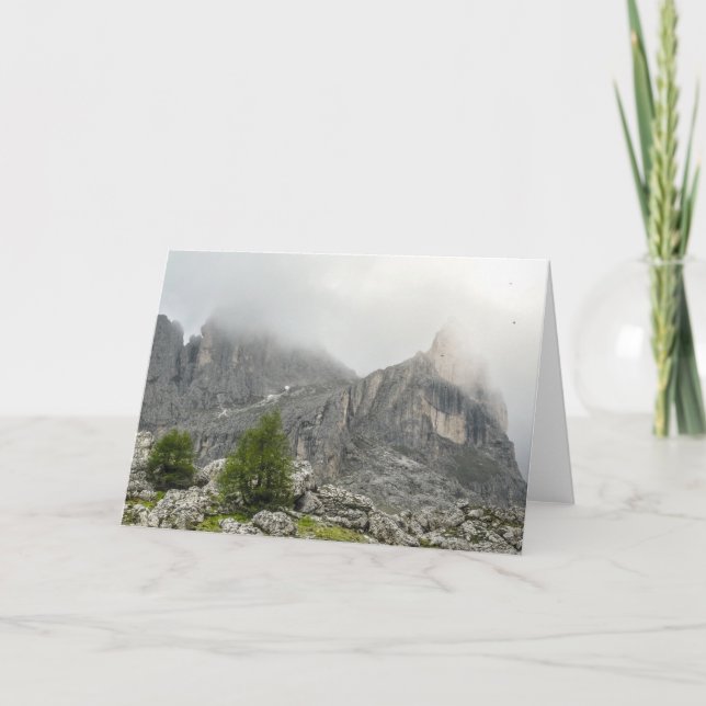 Tarjeta Foto del paisaje del sur del Tirol (Anverso)