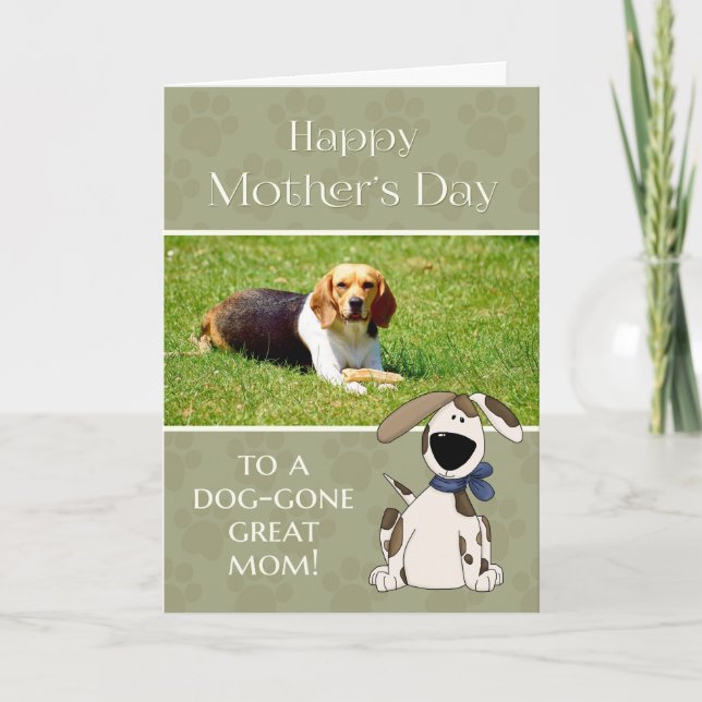 Tarjeta Foto del personalizado del Día de la Madre (Anverso)