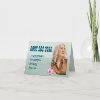 Tarjeta Foto del Personalizado del Día de la Madre y palab